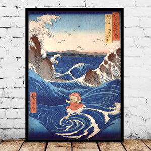 Ponyo Japanese Canvas - Pretty Art Online