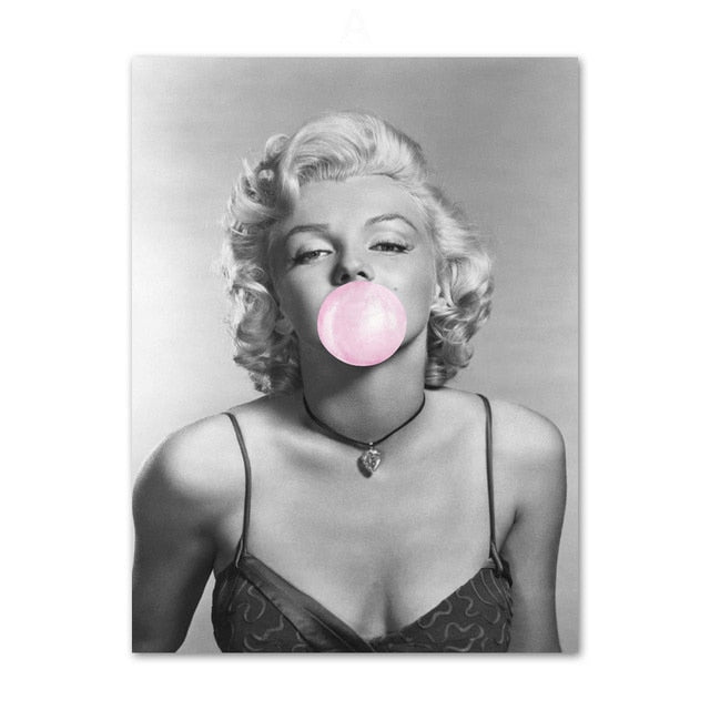 Nordic Style Lovely Girl Modular Marilyn Monroe Art