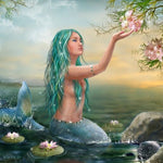 Mermaid Poster Canvas Wall Art Painting for Living Room - Pretty Art Online