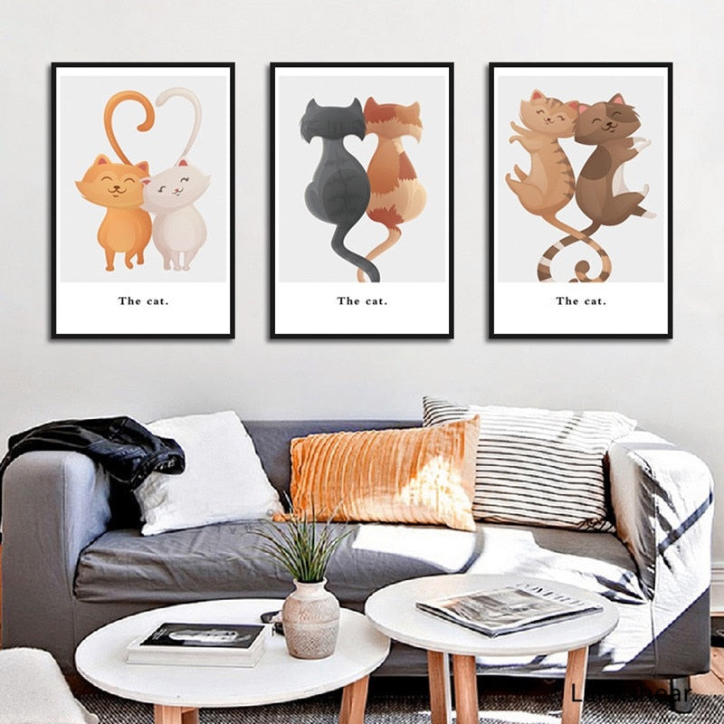 Nursery Cat Art Poster