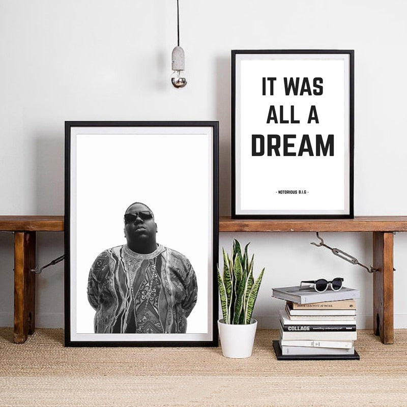 The Notorious B.I.G Canvas Art Print - Pretty Art Online