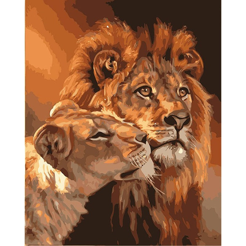 Lion Family Artwork - Pretty Art Online