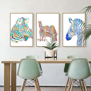 Zebra Nordic Canvas Artwork