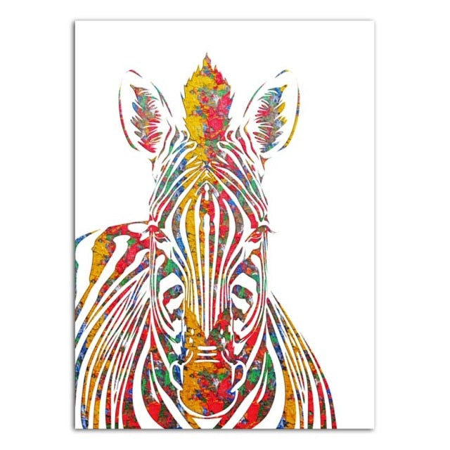 Zebra Nordic Canvas Artwork