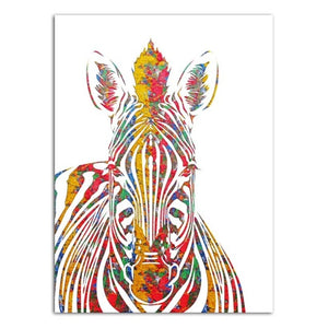 Zebra Nordic Canvas Artwork