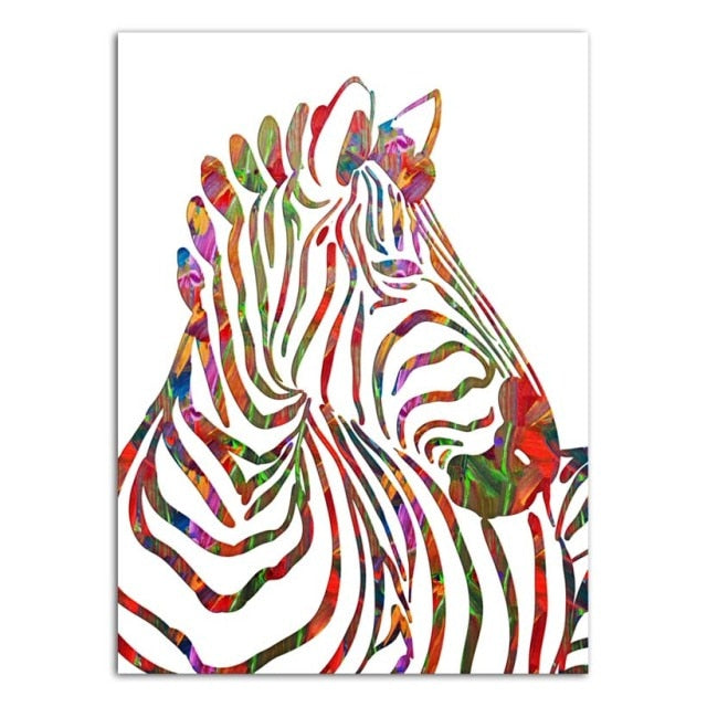 Zebra Nordic Canvas Artwork