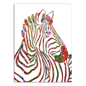 Zebra Nordic Canvas Artwork