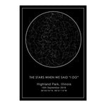 Custom Star Map Night Sky & Moon Canvas