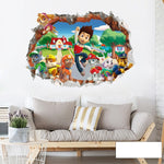 3D Paw Patrol Wall Stickers Nursery Art