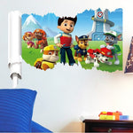 3D Paw Patrol Wall Stickers Nursery Art