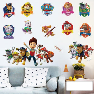 3D Paw Patrol Wall Stickers Nursery Art