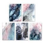 Colourful Ink Abstract Wall Art Canvas - Pretty Art Online
