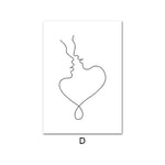 Hands In Heart Fashion Girl Poster Black & White - Pretty Art Online