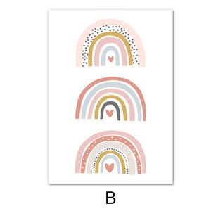 You Are My Sunshine Rainbow Nursery Wall Art - Pretty Art Online