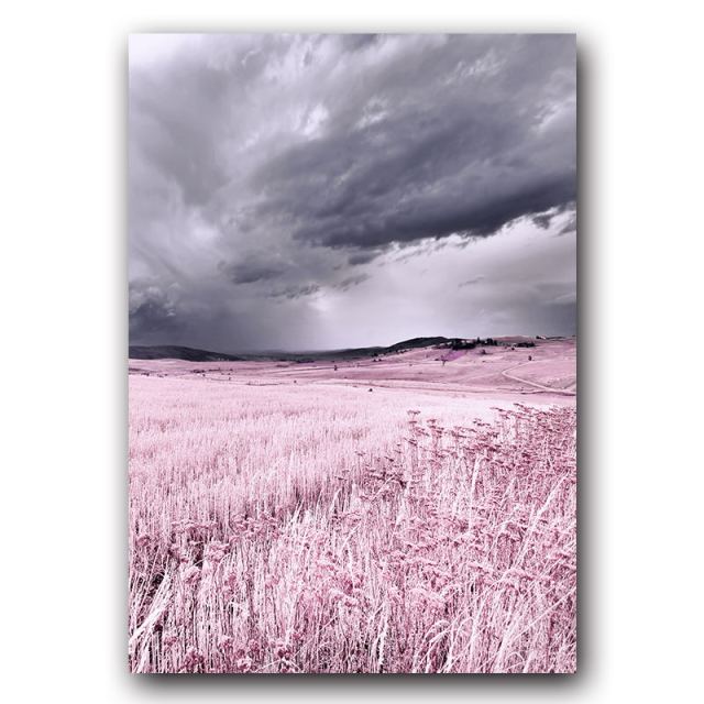 Pink Purple Landscape Canvas Art