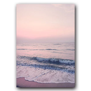 Pink Purple Landscape Canvas Art