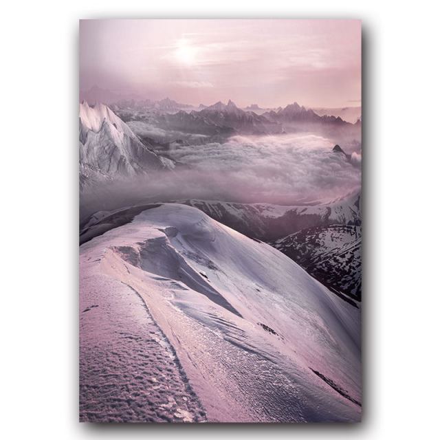 Pink Purple Landscape Canvas Art