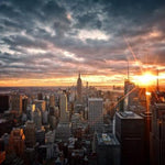 New York City Sunset Wall Art