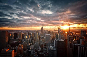 New York City Sunset Wall Art