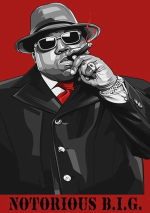 Biggie Smalls The Notorious B.I.G. Hip-Hop Music Wall Art - Pretty Art Online