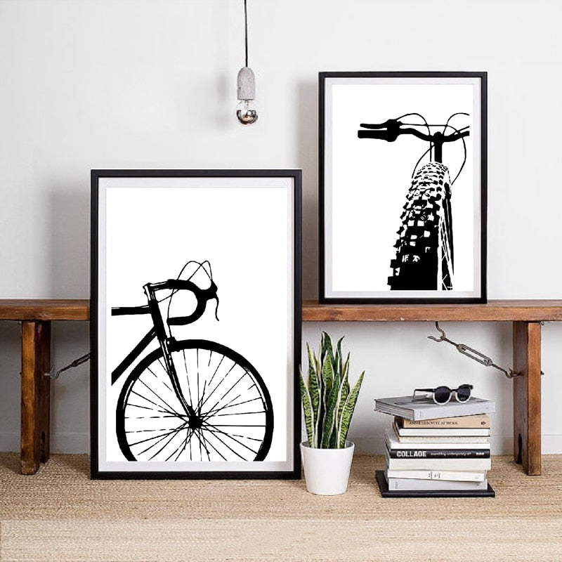 Black Bicycle Art