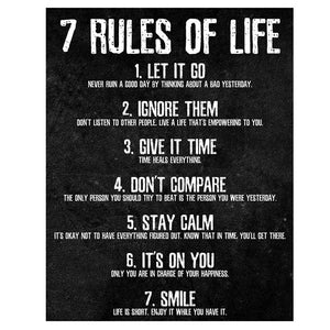 7 Rules Of Life Artwork