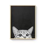 Nursery Room Modern Cat Canvas