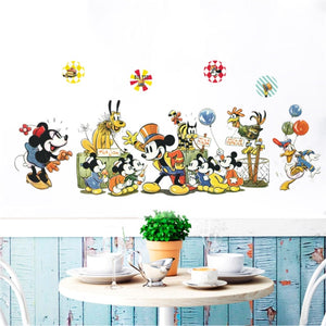 Cartoon Mickey & Minnie Wall Stickers