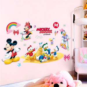 Cartoon Mickey & Minnie Wall Stickers