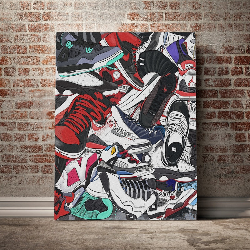 Sneakers Home Decor - Pretty Art Online