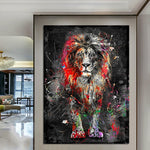 Abstract Colourful Lion - Pretty Art Online