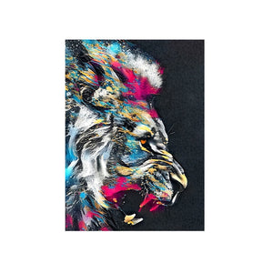 Abstract Colourful Lion - Pretty Art Online