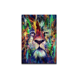 Abstract Colourful Lion - Pretty Art Online