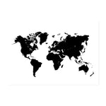 Modern New York, Paris & London City World Map Wall Art