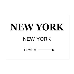 Modern New York, Paris & London City World Map Wall Art