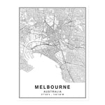 Modern New York, Paris & London City World Map Wall Art