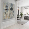 Neutral Colour Modern Artwork Large Abstract Oil Painting On Canvas - Pretty Art Online