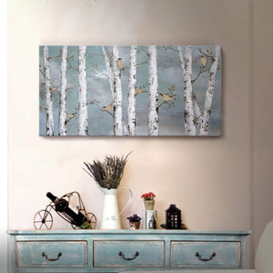 Wall Art Hand-Painted Landscape Forest Oil Painting - Pretty Art Online