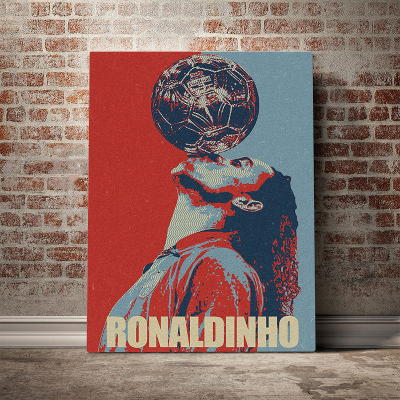 Ronaldinho Hopestyle Canvas Artwork - Pretty Art Online