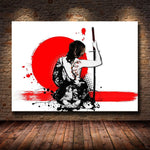 Armoured Samurai Japan Anime Canvas - Pretty Art Online