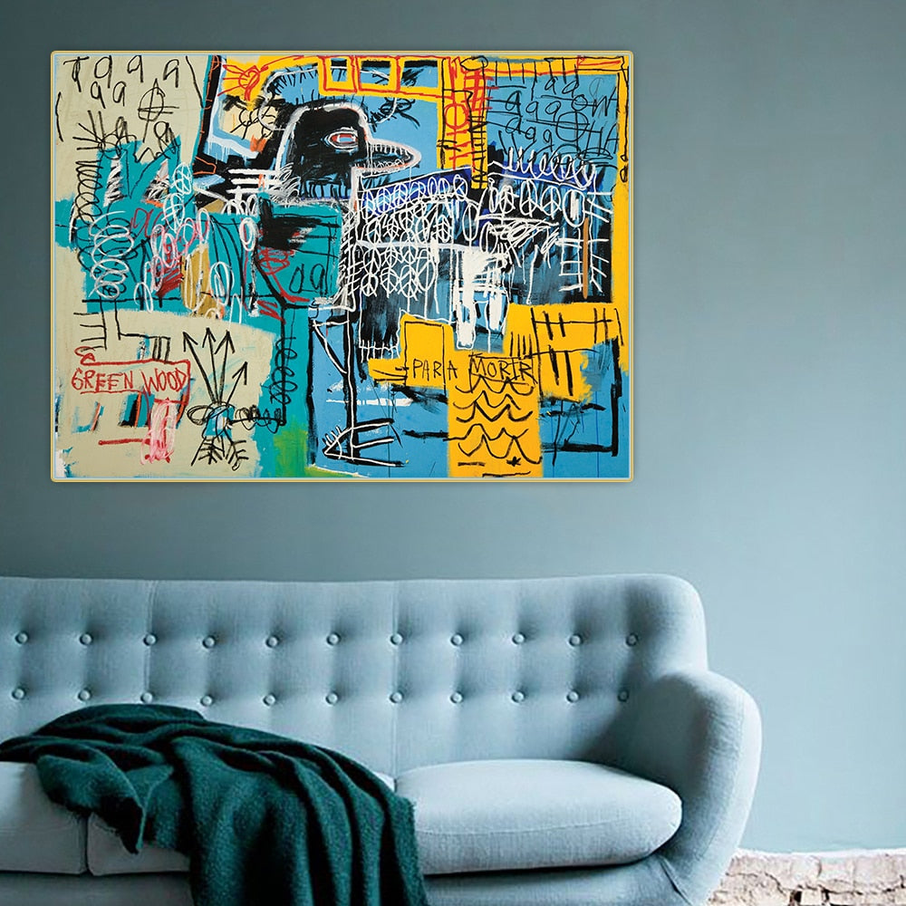 Citon Jean Michel Basquiat Home Decor - Pretty Art Online