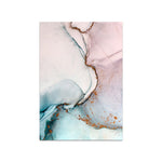 Teal Marble Abstract Artwork - Pretty Art Online