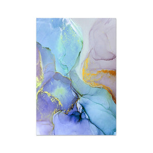 Teal Marble Abstract Artwork - Pretty Art Online