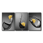 Let's Party Wine Glass Style Modern Artwork