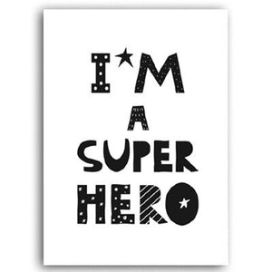 Dream Big, Play & I'm A Super Hero Wall Art - Pretty Art Online