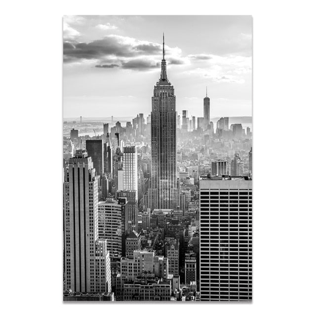 Black And White New York Canvas