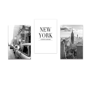 Black And White New York Canvas