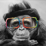 Abstract Monkey Painting - Pretty Art Online