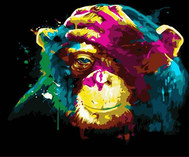 Abstract Monkey Painting - Pretty Art Online