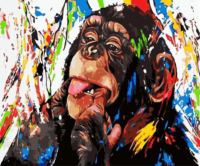 Abstract Monkey Painting - Pretty Art Online